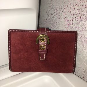 Coach Burgundy Mini Jotter